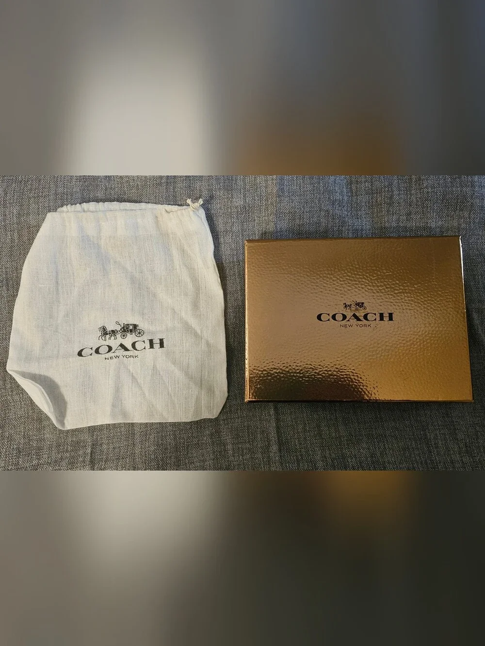Coach Brown/Tan Signature Wristlet